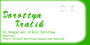 dorottya kralik business card